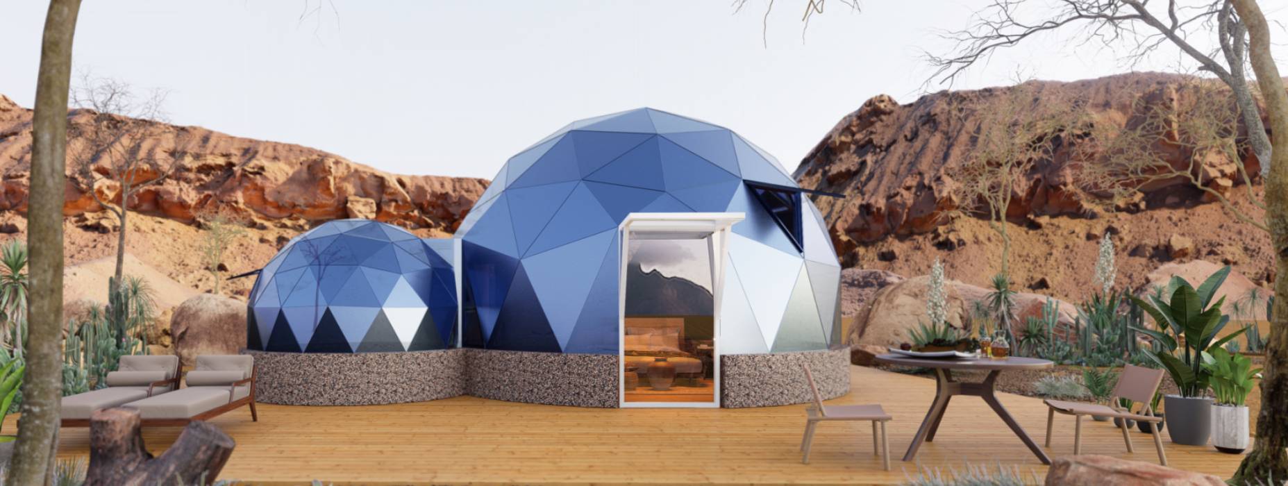 瓜州县球形智能光伏玻璃星空房